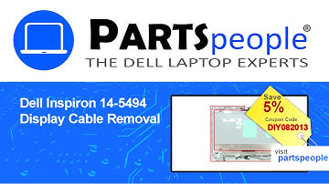 Dell Inspiron 14-5494 (P120G001) Display Cable How-To Video Tutorial