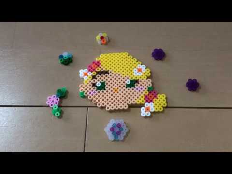 アイロンビーズ ラプンツェル Rapunzel In Perler Beads Youtube