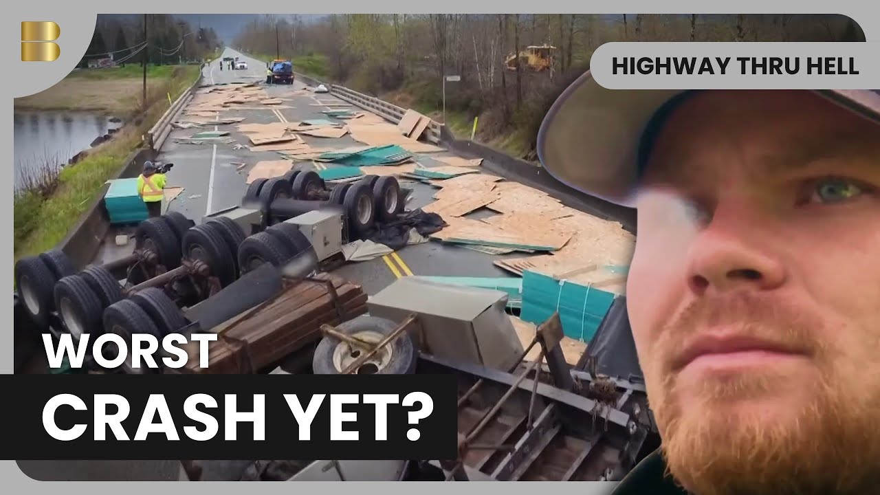 Frozen B-Train Backwards Crash Al Quiring Rescue | Highway Thru Hell