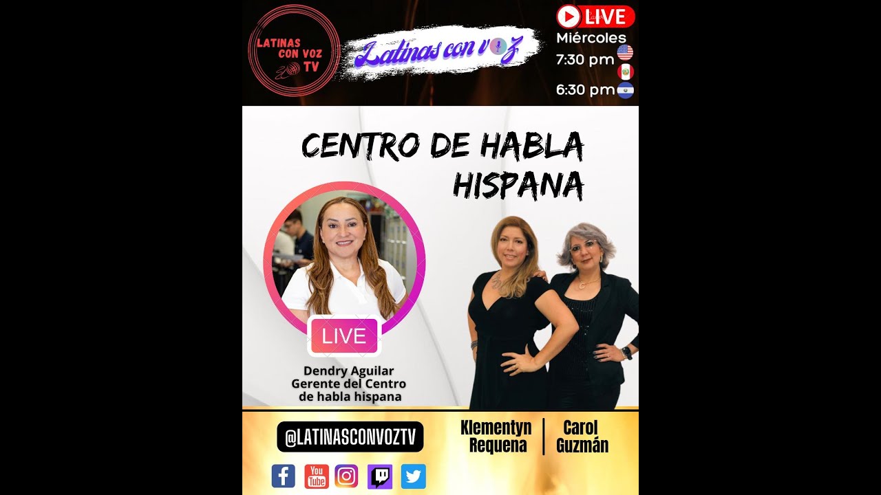 Centro de Habla Hispana en "Latinas con voz" - YouTube