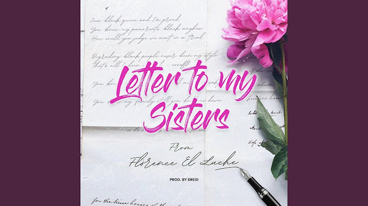 Letter to my sisters