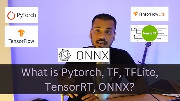 What is Pytorch, TF, TFLite, TensorRT, ONNX?
