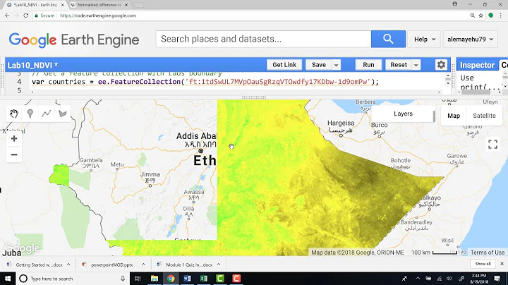 Google Earth Engine | How to Calculate Landsat NDVI