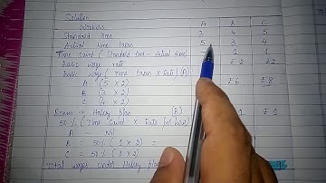 Labour costing - calculation of total earnings of workers under Halsey plan and Rowan plan
