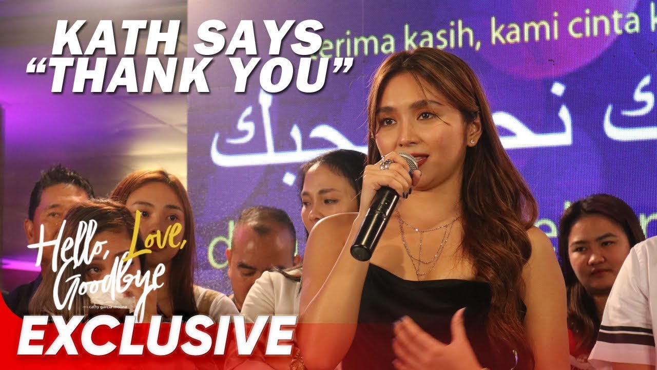 Kathryn S Heartfelt Speech At The Hello Love Goodbye Thanksgiving Party Hello Love Goodbye Youtube