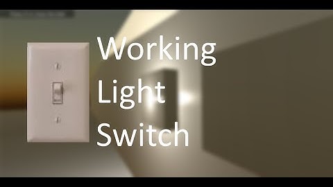 [Unity3D] Working lightswitch (Script in the description) [HD]