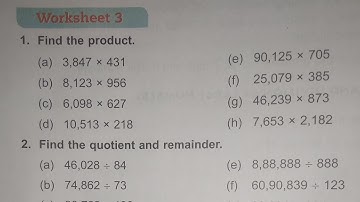 Dav Class 5 Math Unit 2 Worksheet 3 (Q.No.1) || Operations On Large Number || @madhubanclasses