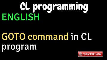 IBM i, AS400 Tutorial, iSeries, System i -GOTO in CL program_ENGLISH