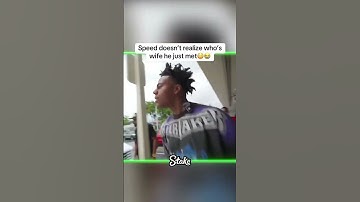 Speed doesn’t realize who’s wife he just met😳😭 #Ishowspeed #imyayo #kaicenat