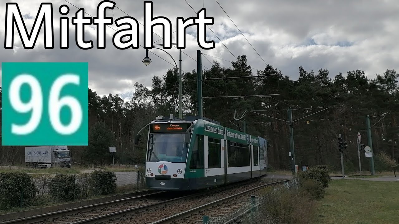 Straßenbahn Potsdam | Mitfahrt | Combino | Linie 96 | Marie-Juchacz-Straße - Johannes-Kepler-Platz