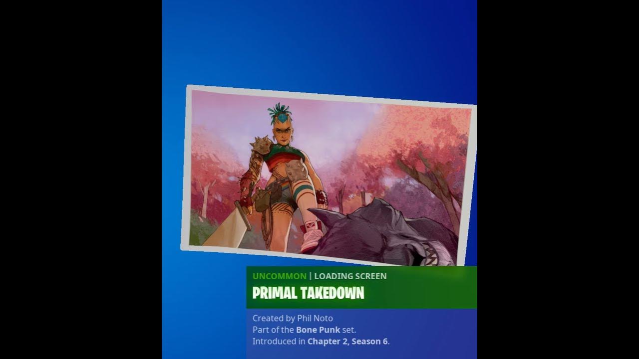 Fortnite Primal Takedown loading screen - YouTube