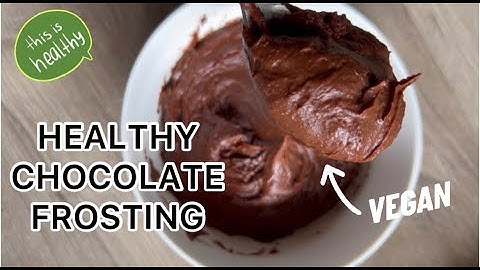Healthy Vegan Chocolate Frosting Recipe