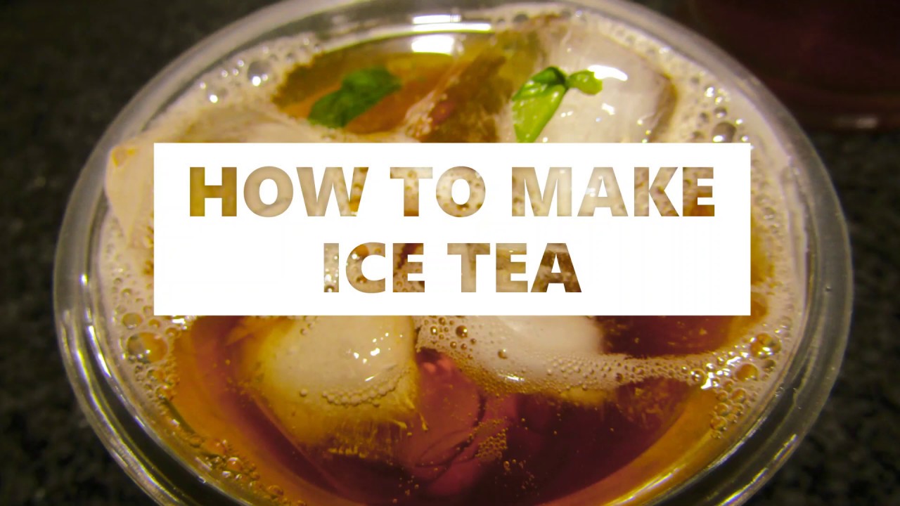 How to make ICE TEA | Pomegranate Ice Tea - YouTube