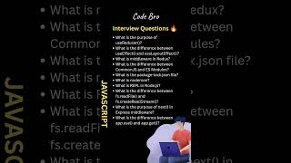 Top 10 Node.js &amp; React Interview Questions 🔥 | useReducer, Redux &amp; Express.js