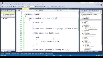 Exception Logging using Singleton Design Pattern