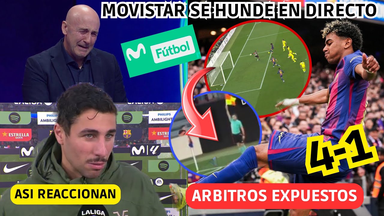 💥 EL BARÇA GOLEA y ASI REACCIONAN! MOVISTAR se HUNDE en DIRECTO y ARBITROS EXPUESTOS NUEVAMENTE