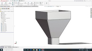 Solidworks Sheet Metal Tutorial || Sheet Metal Tutorial in Solidworks - Hopper Sheet Metal Tutorial