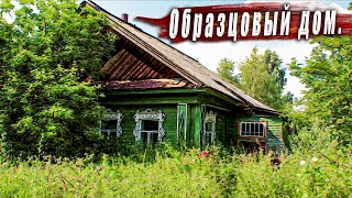 картинка: Не ожидал увидеть в заброшенной деревне такие дома.  Деревня Нижегородской области.