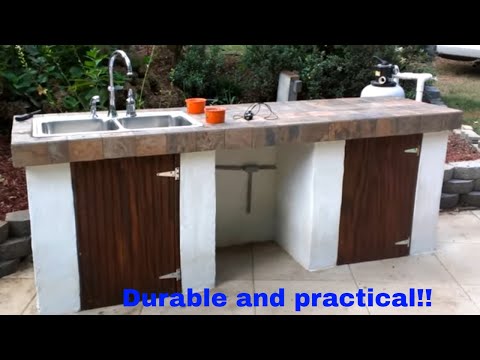 Outdoor kitchen construction full project