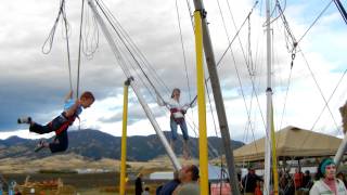 Megan at Bozeman Maze.......Bungee Jumping