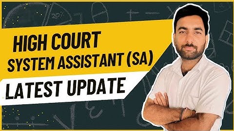 HIGH COURT SYSTEM ASSISTANT  UPDATE | JCT TYPING CLASSES JAIPUR