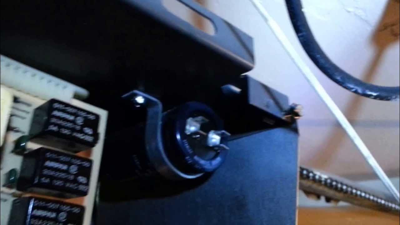 Garage door opener faulty capacitor repair, part 2 YouTube