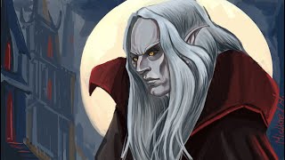 Painting a Dark Vampire Lord – V Rising Fan Art Speedpaint