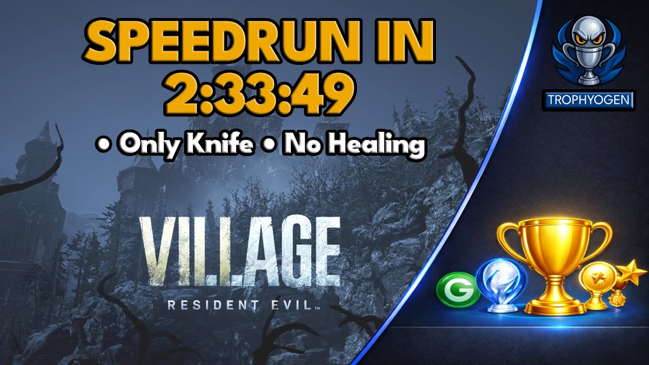 SPEEDRUN, ONLY KNIFE, NO HEALING Trophy Guide - Resident Evil Village