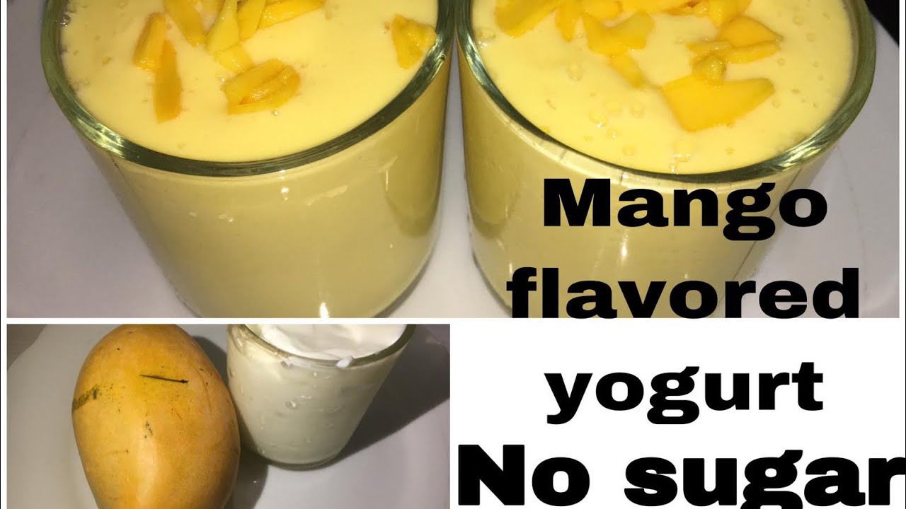 Mango flavored yogurt Quick and tasty drink YouTube