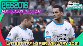 PES 2016 NEXT SEASON PATCH MOD 2021 | LATEST TRANSFER JANUARY 2021 | HD GAMEPLAY | MARSEILLE VS PSG