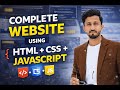 Complete Website Using HTML, CSS & JavaScript | Step-by-Step Web Design Tutorial for Beginners (2025