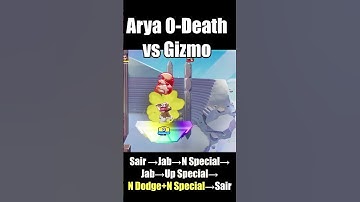 Arya Stark 0-death on Gizmo combo tutorial #multiversus #shorts #arya #combo #gaming