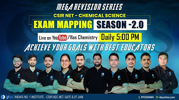 CSIR NET Chemical Science  Exam Mapping - Season 2.0 | Mega revision Series |L9