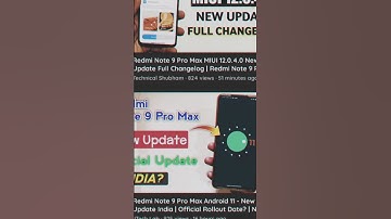 Redmi note 9 pro max new update miui 12.0.4.0 update now android 12? #Youtubeshorts #redmi #miui