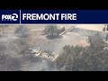 WATCH LIVE: Aerial view of a fire over Fremont