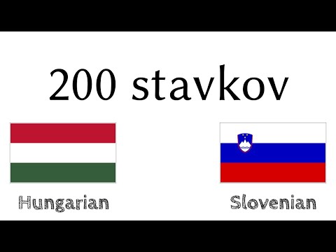 200 stavkov - Madžarščina - Slovenščina