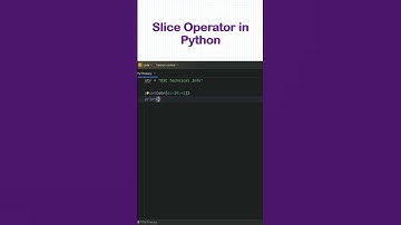 Slice Operator in Python #shorts #shortvideo #short #shortsfeed #youtubeshorts #youtube #coding