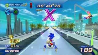 Sonic Free Riders: Dolphin Resort (Standard/ Free Race) [1080 HD]