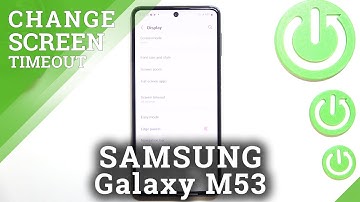 How to Adjust Screen Timeout on SAMSUNG Galaxy M53 - Set Up Screen Timeout