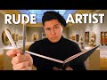 Asmr  drawing you a 1000000 portrait  rude artist