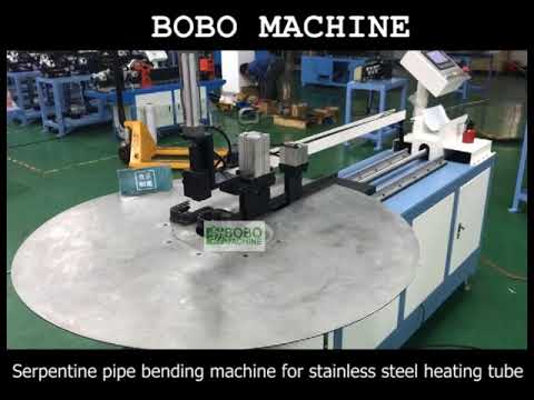 Serpentine pipe bending machine for stainless steel heating tube - YouTube
