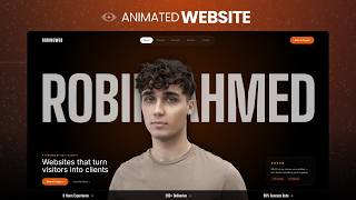 Build a Premium Portfolio Website Using ONLY HTML & CSS 🔥
