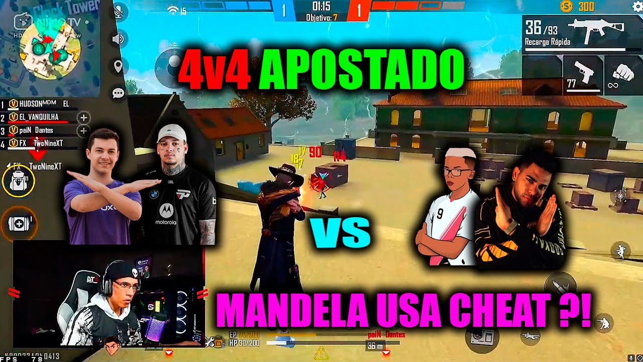 HUDSON AMORIM vs TIME MEDELIN ! TWO9 SE IMPRESSIONA COM MANDELA DA MIRA IGNORANTE ! 4x4 APOSTADO