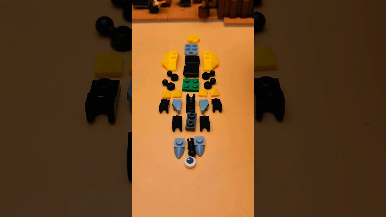 How to build a cute turtle with building blocks 