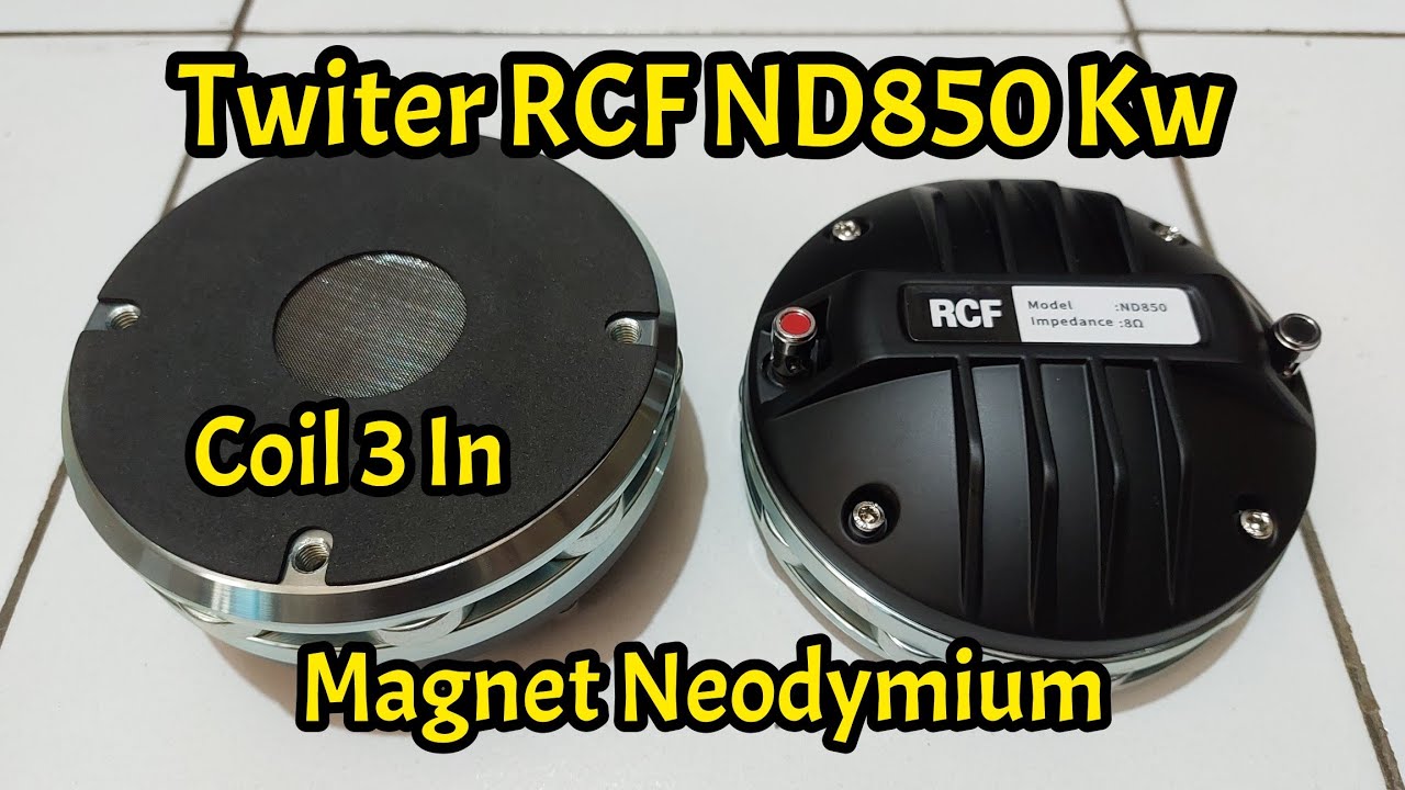 Twiter Balap RCF ND850 Kw, Magnet Neodymium Coil 3 in