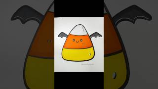 ASMR Coloring Candy Corn Bat #art #asmr #coloringpages #coloring #satisfyingcoloring
