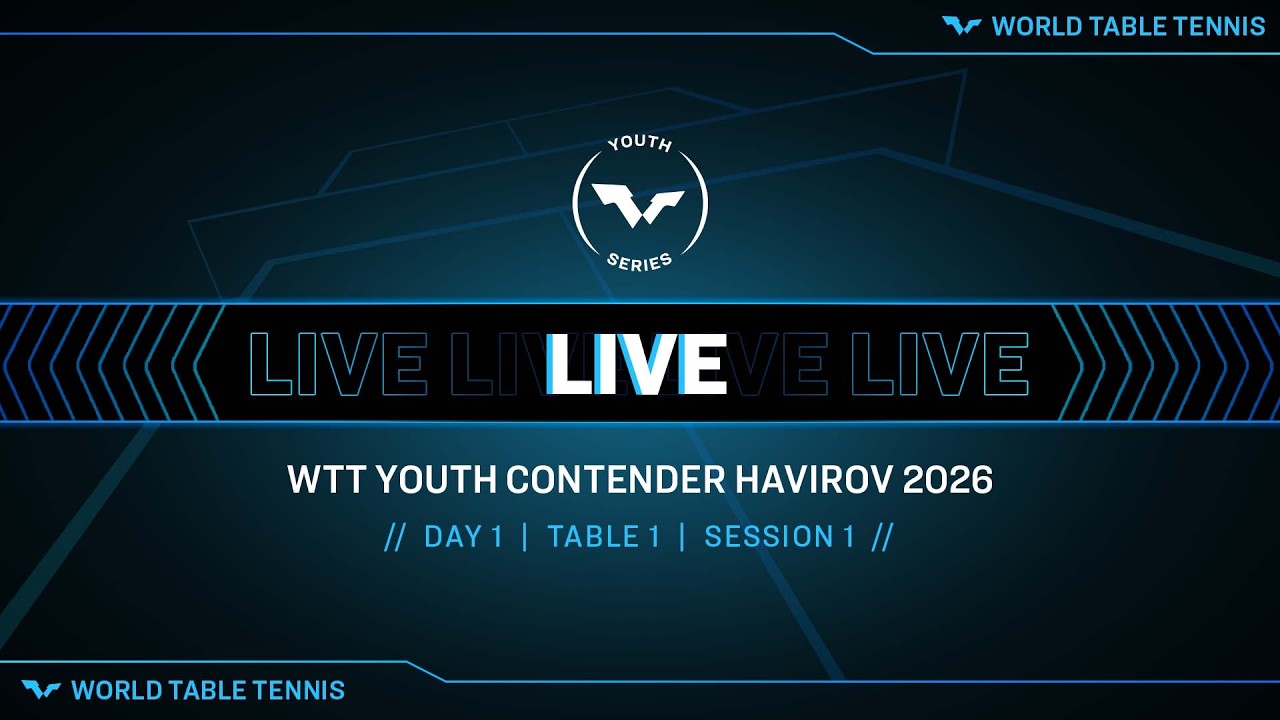 LIVE! | T1 | Day 1 | WTT Youth Contender Havirov 2026 | Session 1
