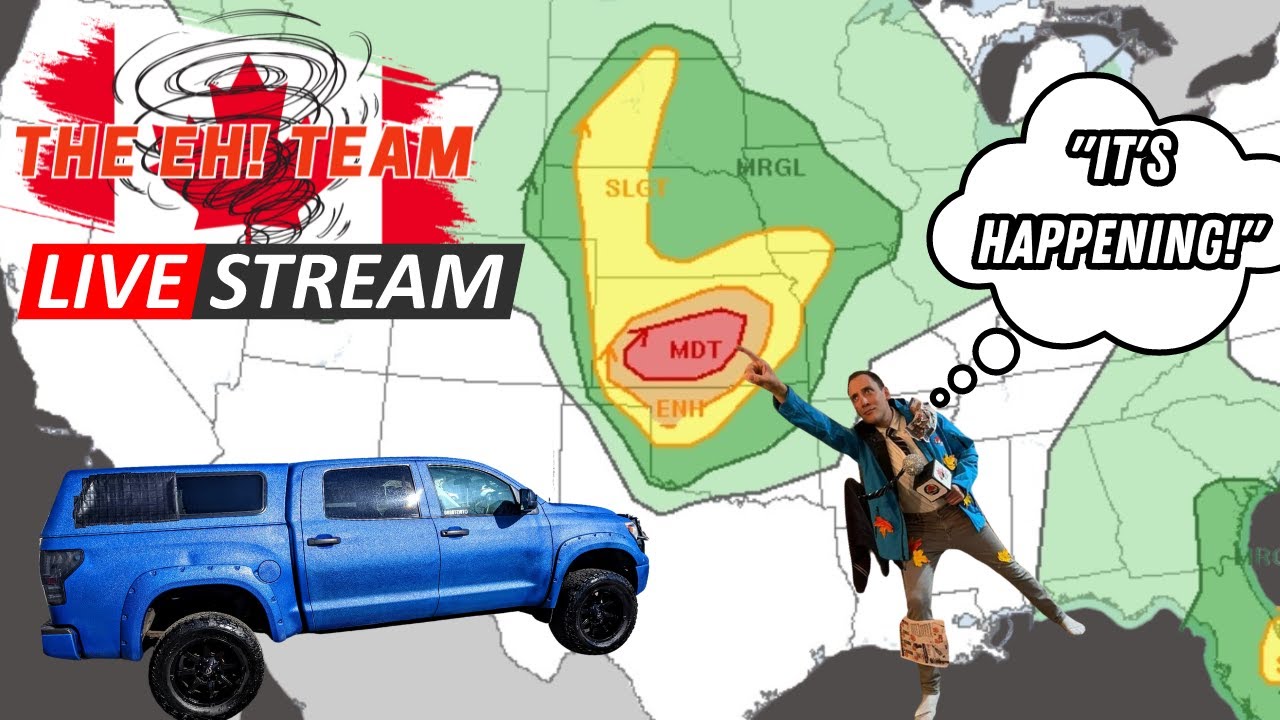 Live Storm Chasing Moderate Risk In Kansas - YouTube