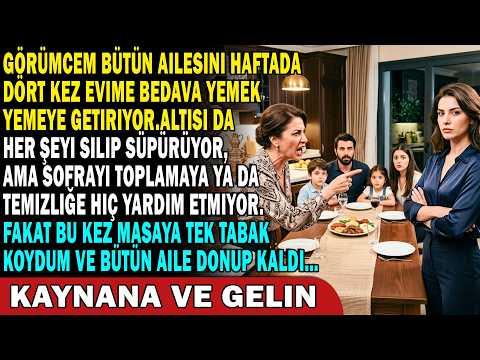 😤 Görümcem haftada 4 kez 6 akrabasını bedava yemeğe getiriyor 🍽️🙄 sonra hiç yardım etmiyor