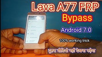 lava a77 frp unlock || lava a77 frp bypass || lava a77 frp bypass without pc || lava a77 hard reset